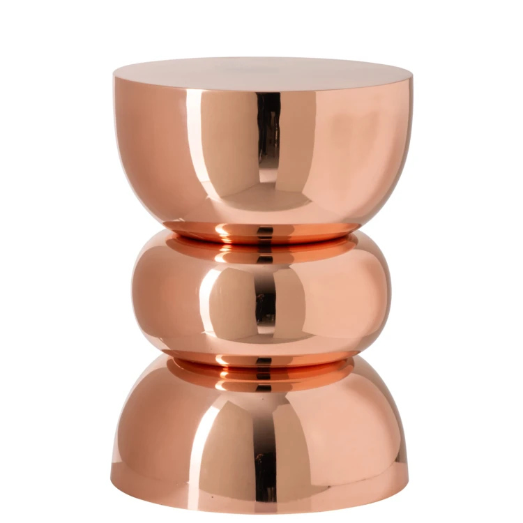 TABLE D'APPOINT CHROME FER NOIR