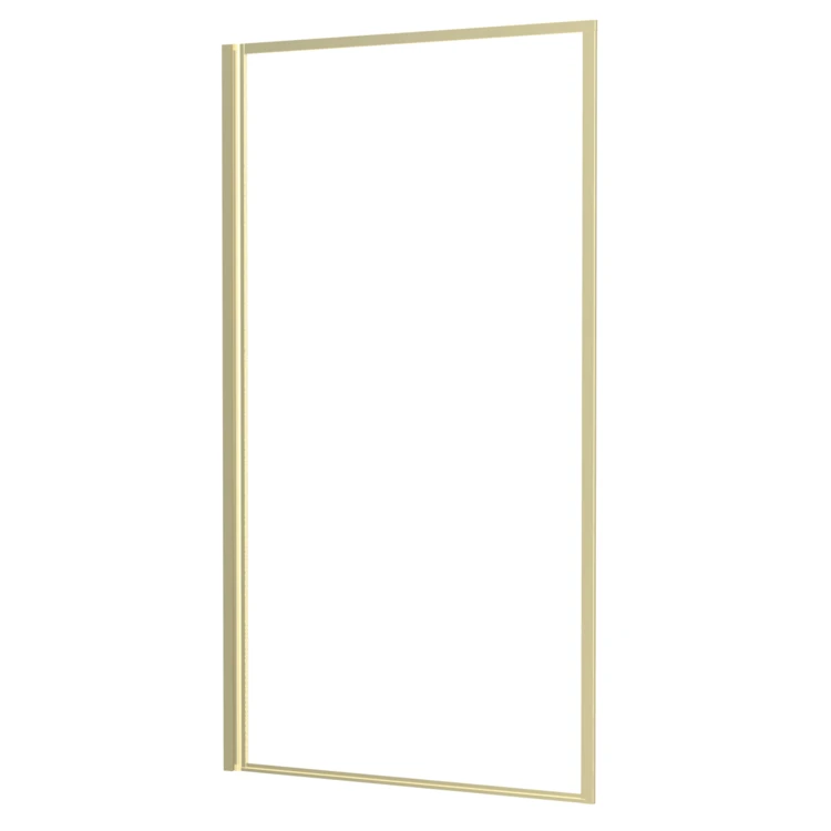 Pare-baignoire rabattable en verre trempé encadrement aluminium