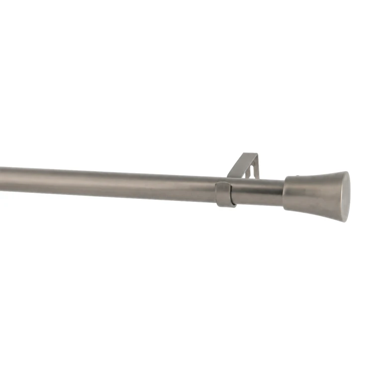 Set uitschuifbare gordijnroede D28/25 met metalen knoppen