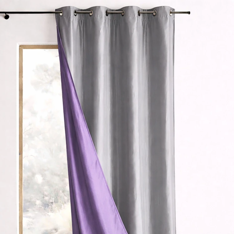 Rideau Ameublement Réversible en Taffetas