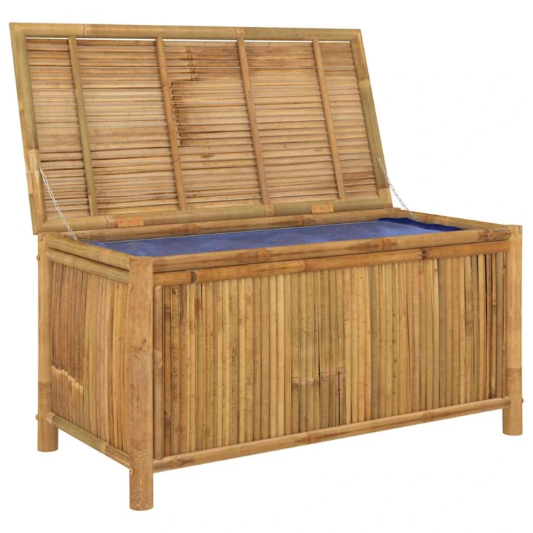 Coffre de rangement de jardin en bambou