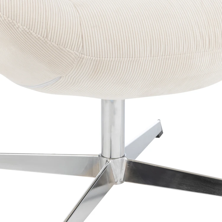 Silla lounge con efecto terciopelo texturizado