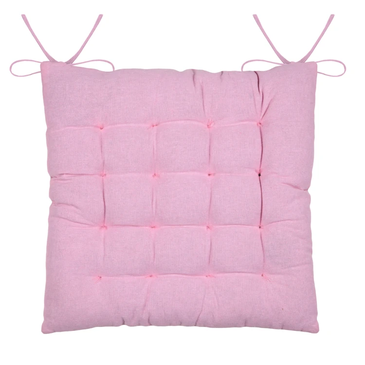 Galette de chaise polycoton matelassée ondulations