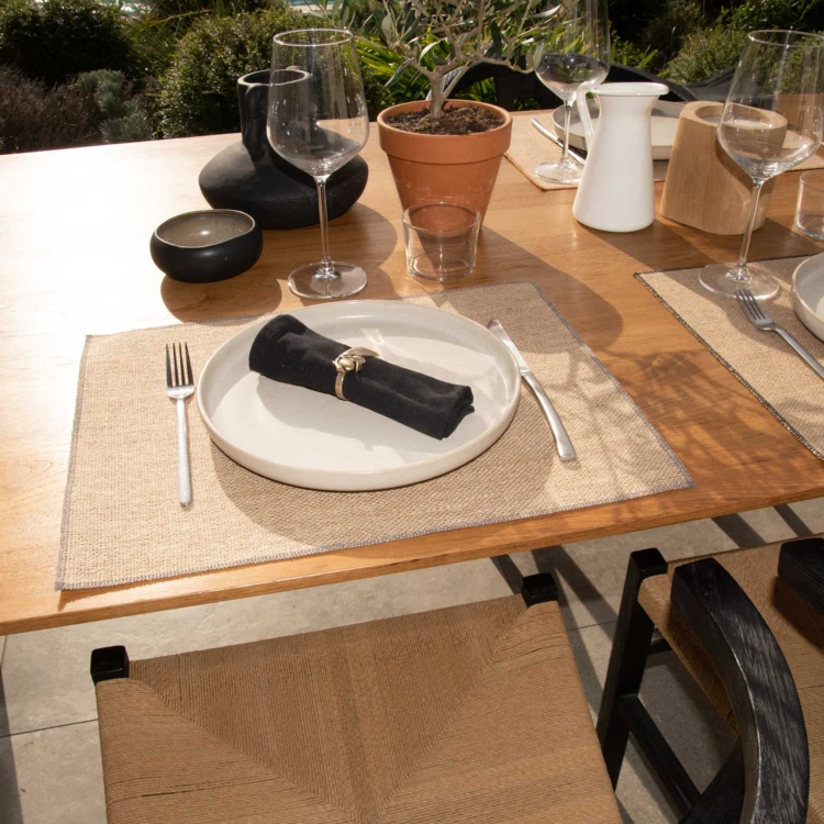 Set de table en jute enduite