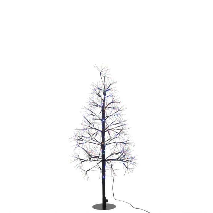 ARBRE LED LUMIÈRES MULTICOLORES FER NOIR EXTRA LARGE