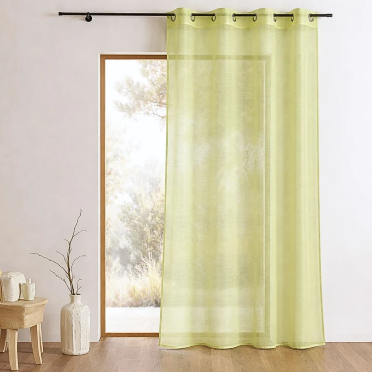 Voilage organza à fines rayures horizontales