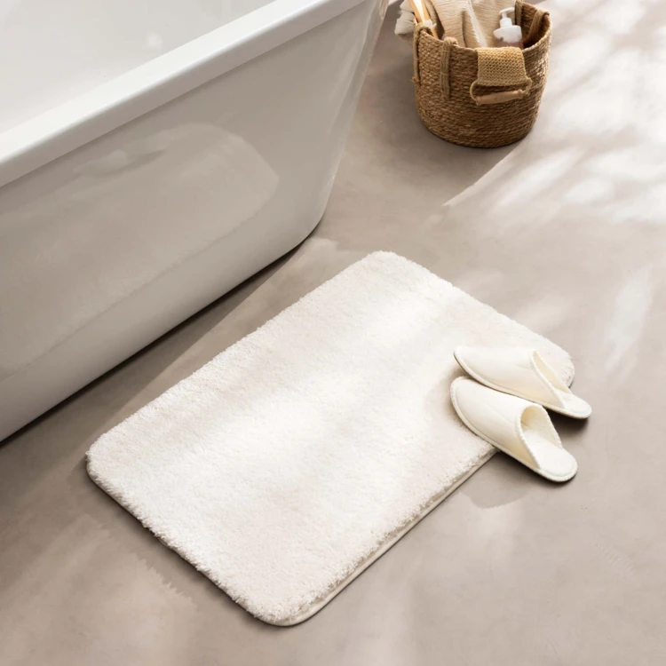 Tapis de bain antidérapant en microfibre
