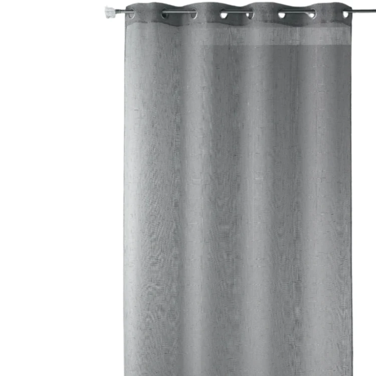 Voilage en étamine unie et fils lurex