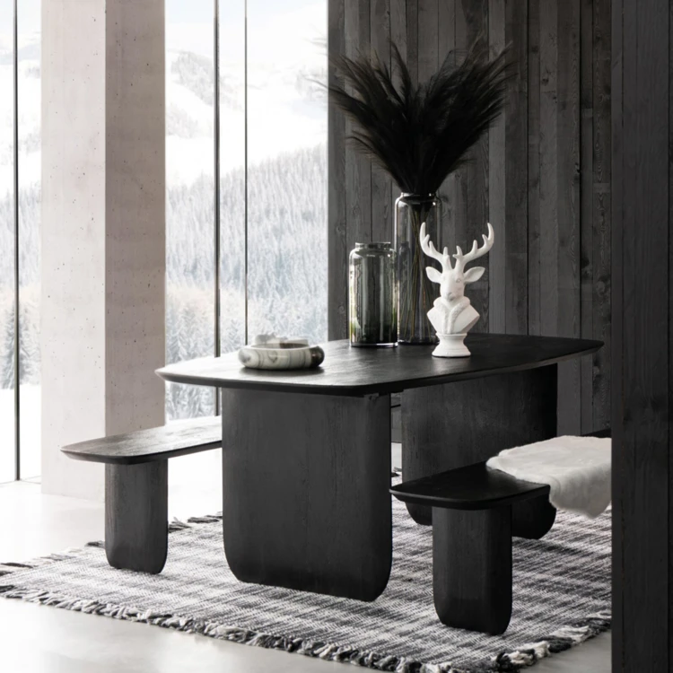 Banc en bois d'acacia