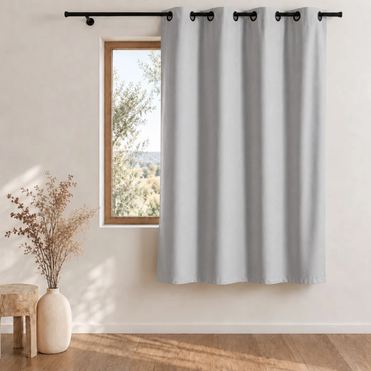 Rideau 100% occultant thermique phonique chiné MIDNIGHT