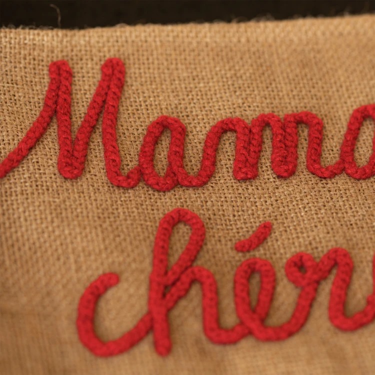 Pochette Jute "Maman chérie"