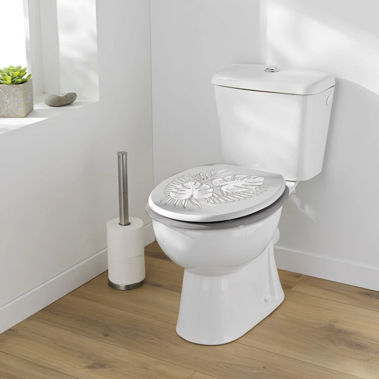 Abattant wc aux impressions tropicales