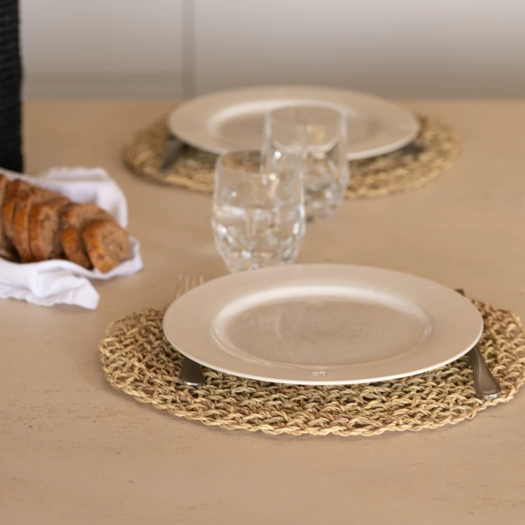 Dessous de plat fibre de palmier ajouré