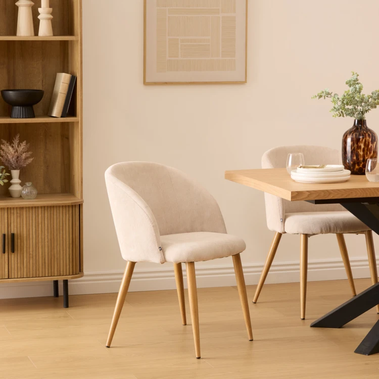 Silla de comedor tapizada