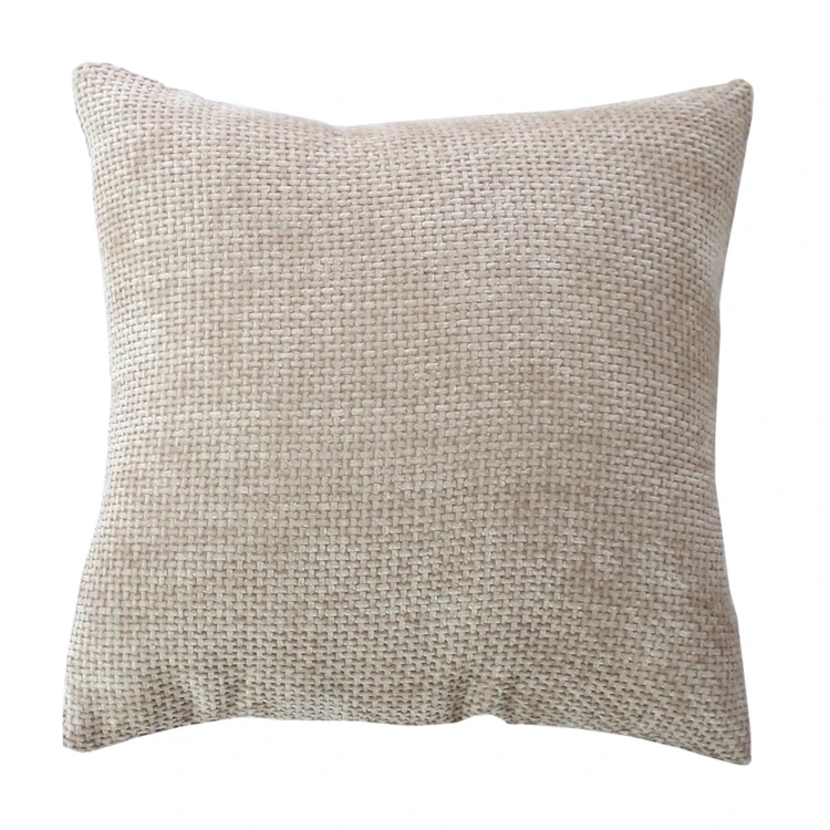 Coussin décoratif en velours chenillé