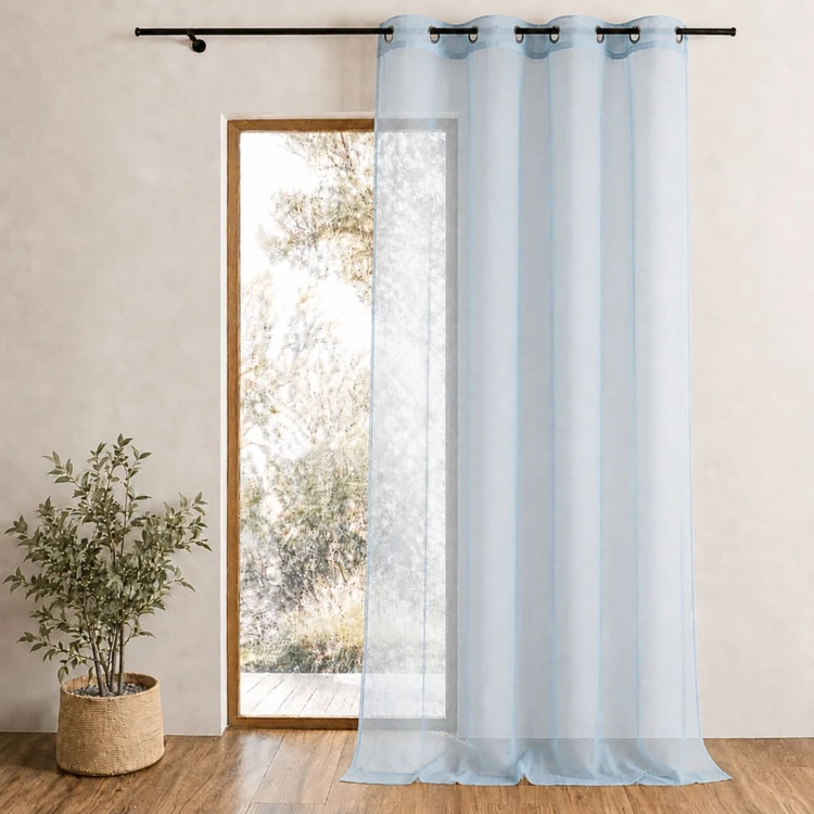 Voilage uni en maille filet
