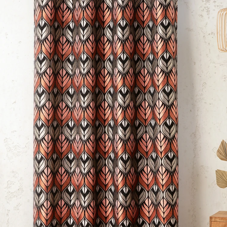 Tissu motif art déco effet velours