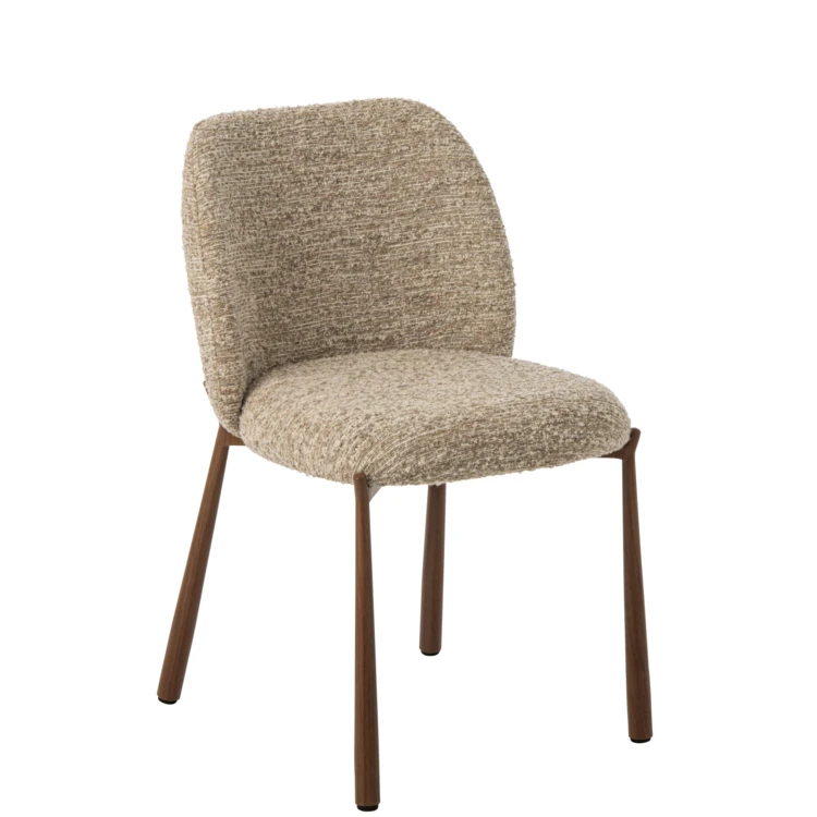 Chaise en métal et textile