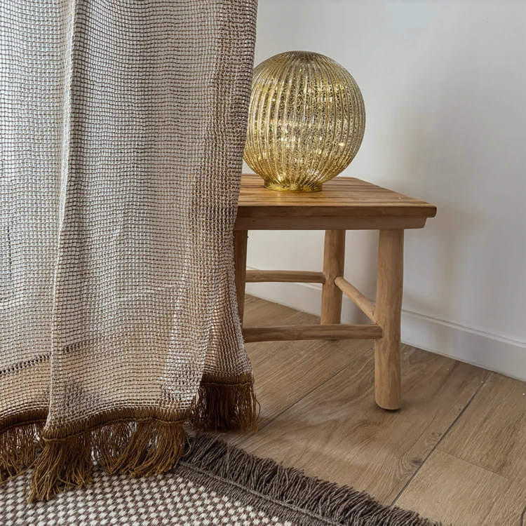 Rideau tamisant à tissage alvéolé