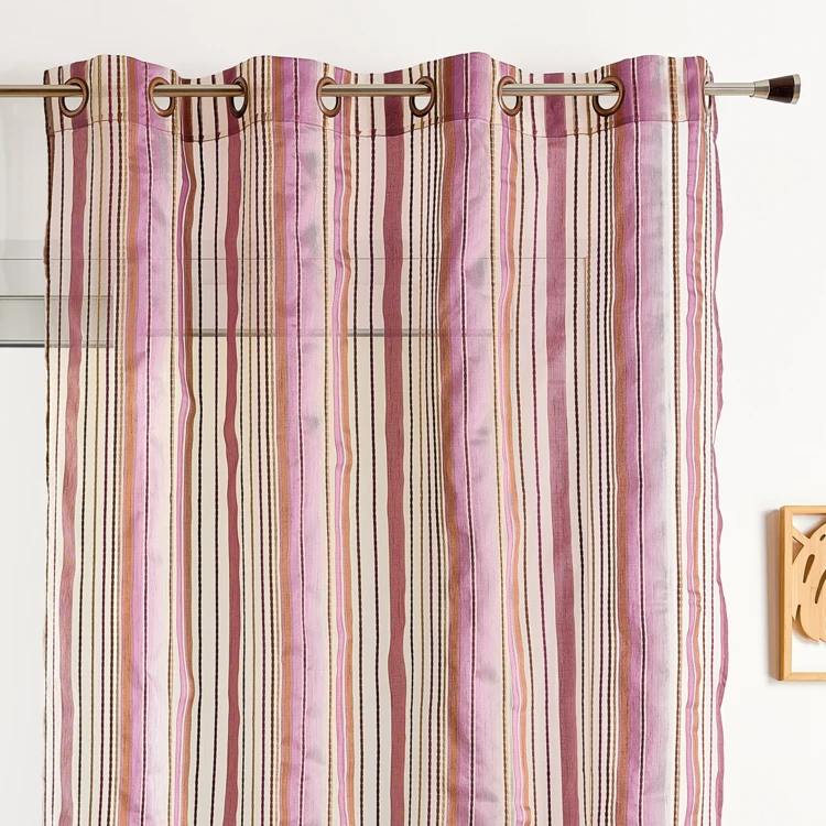 Voilage en organza à rayures
