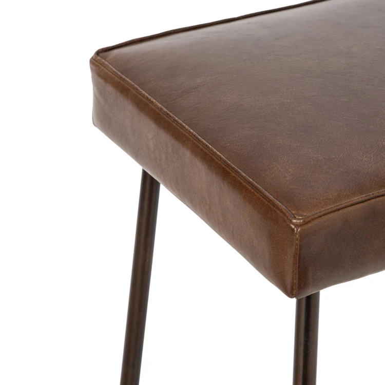 Tabouret de bar en cuir