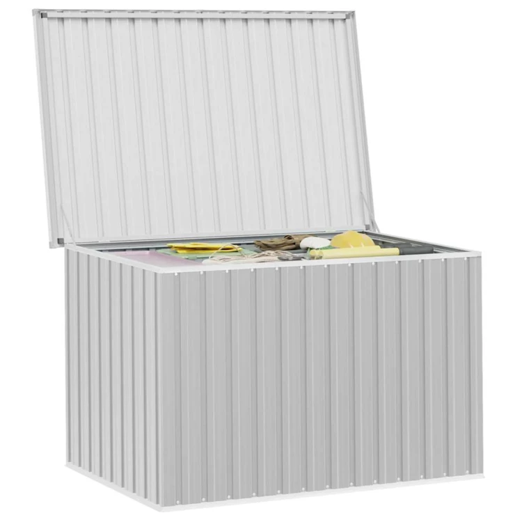 Coffre de rangement de jardin en acier galvanisé