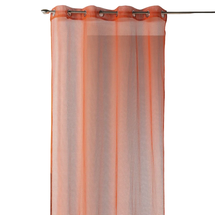 Voilage uni en maille filet