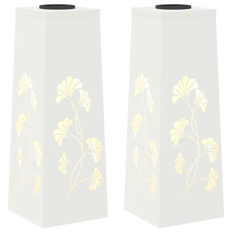 Lot de 2 lampes de chemin solaire LED extérieur végétal