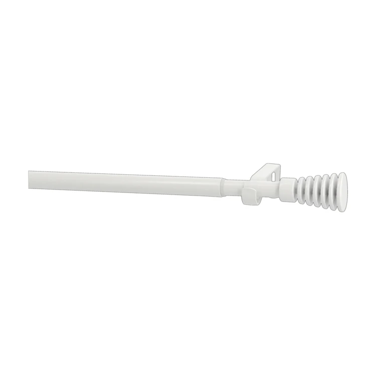 Kit de barra extensible de metal con extremos acanalados de 19/16 mm de diámetro
