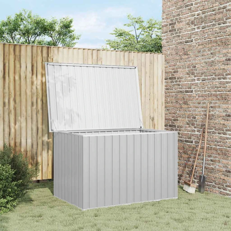 Coffre de rangement de jardin en acier galvanisé