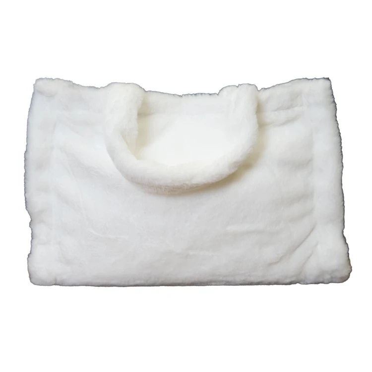 Sac cabas effet doudou avec fermeture aimantée