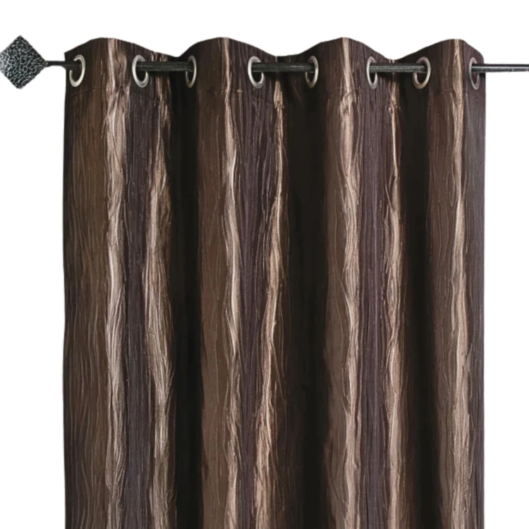 Rideau d'Ameublement en Taffetas Froissé