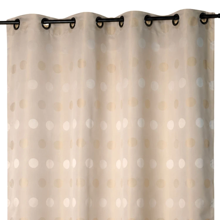 Rideau d'ameublement en jacquard pois bimbo