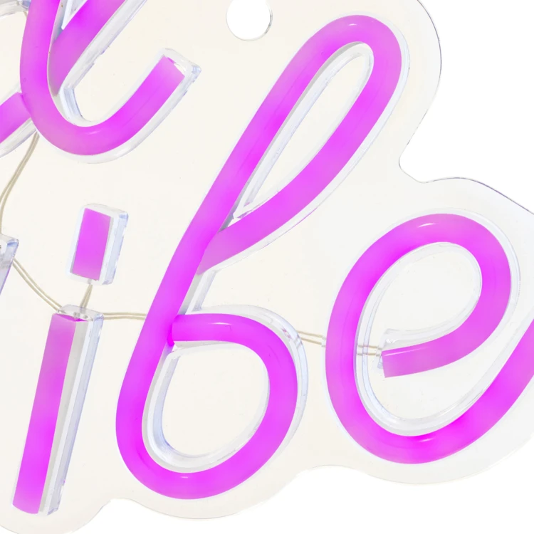LED-Neon-Wandleuchte "Good Vibes"