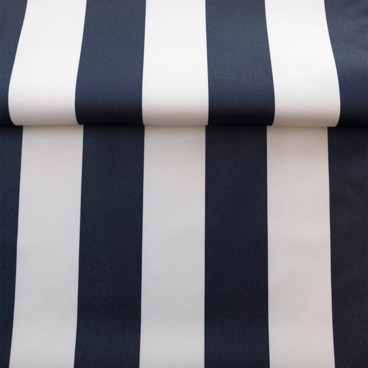 Toile outdoor enduite à rayures