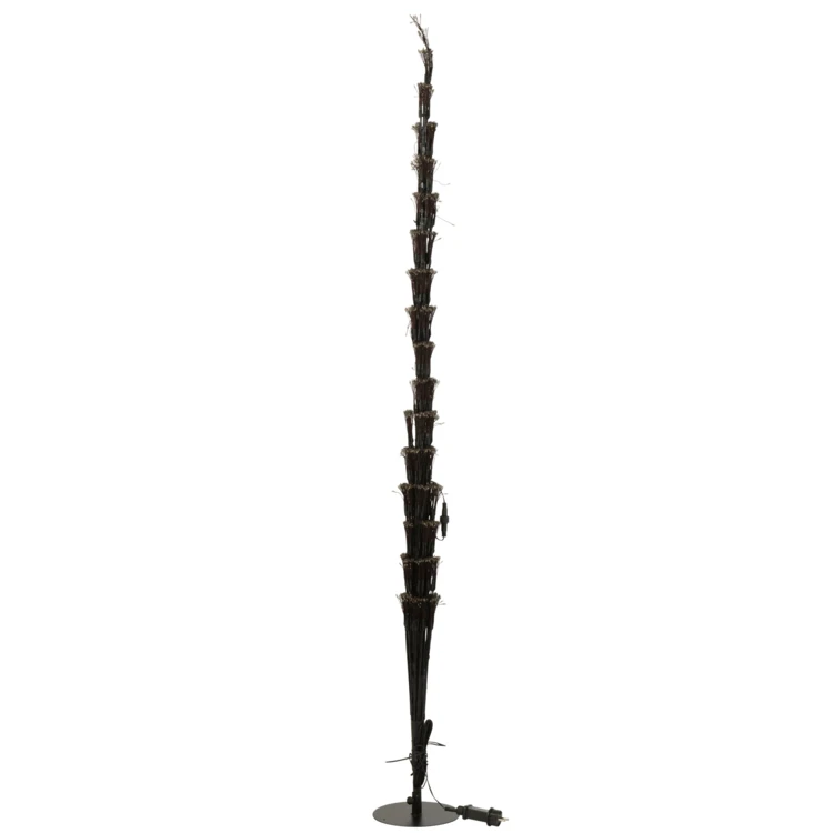 ARBRE LED LUMIÈRES BLANC CHAUD FER NOIR EXTRA LARGE