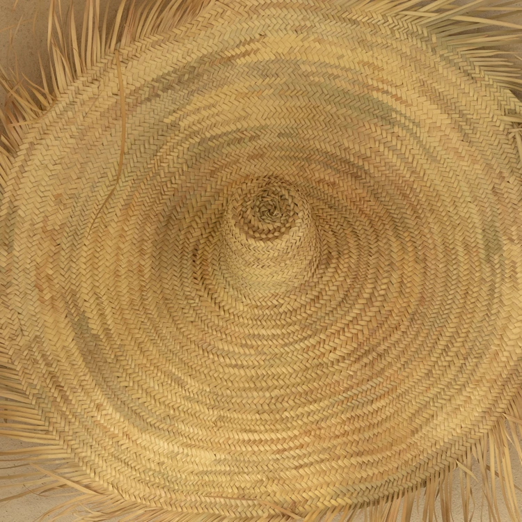 Chapeau de paille naturelle XXL