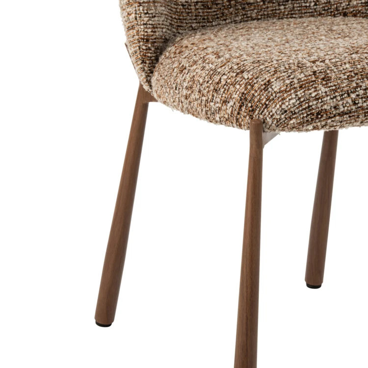 Chaise en métal et textile