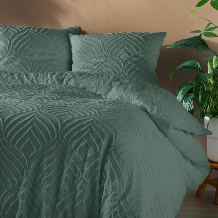 Parure de lit 3 pièces tufté