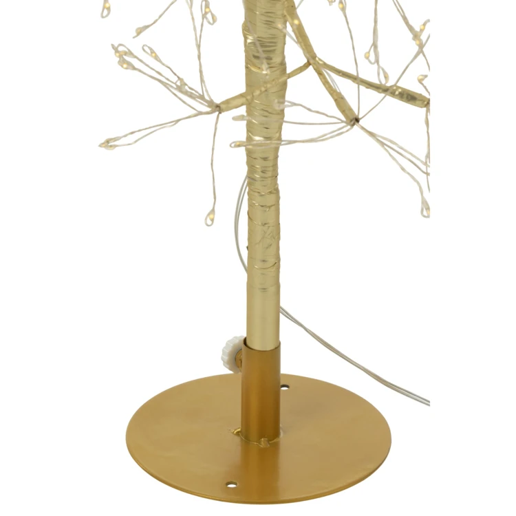 ARBRE LED LUMIÈRES BLANC CHAUD FER NOIR EXTRA LARGE