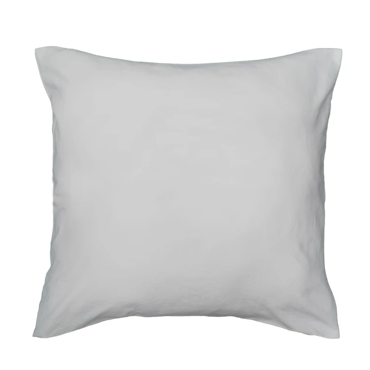 Parure de lit 3 pièces en microfibre unie lavée housse + taies