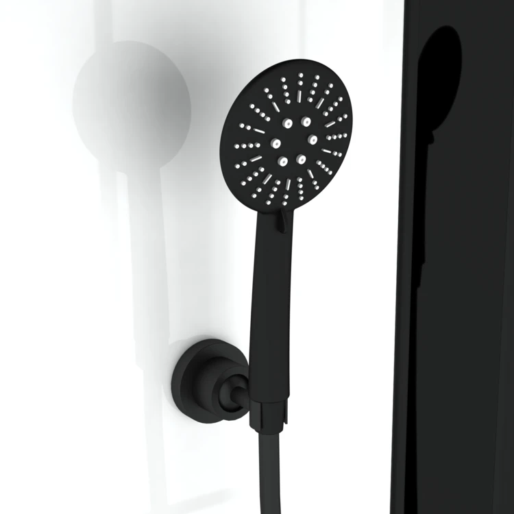 Cabine de douche hammam 1/4 de cercle hydromassant