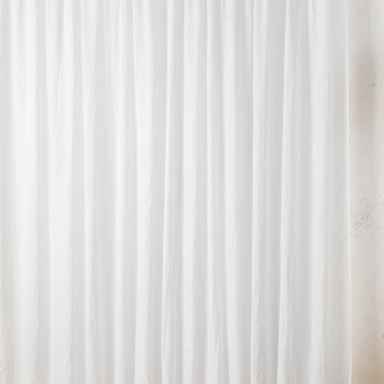 Tissu  plombé voile gaze poly-lin