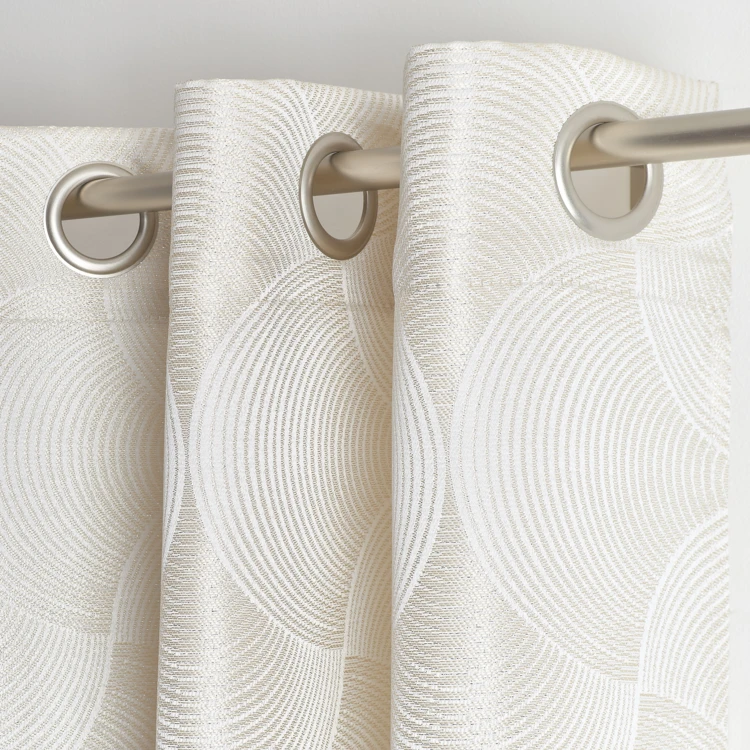 Rideau jacquard motif écailles