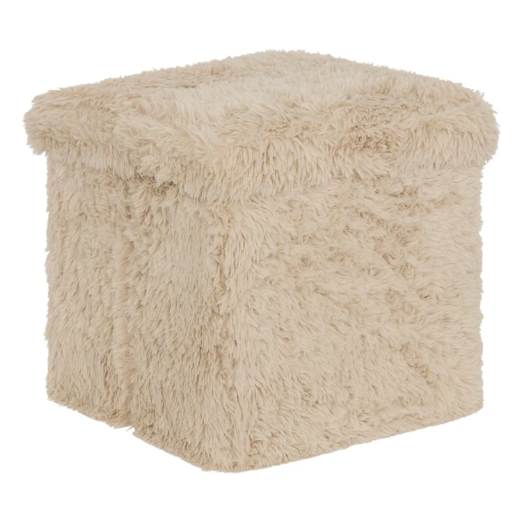 Pouf pieghevole con contenitore integrato