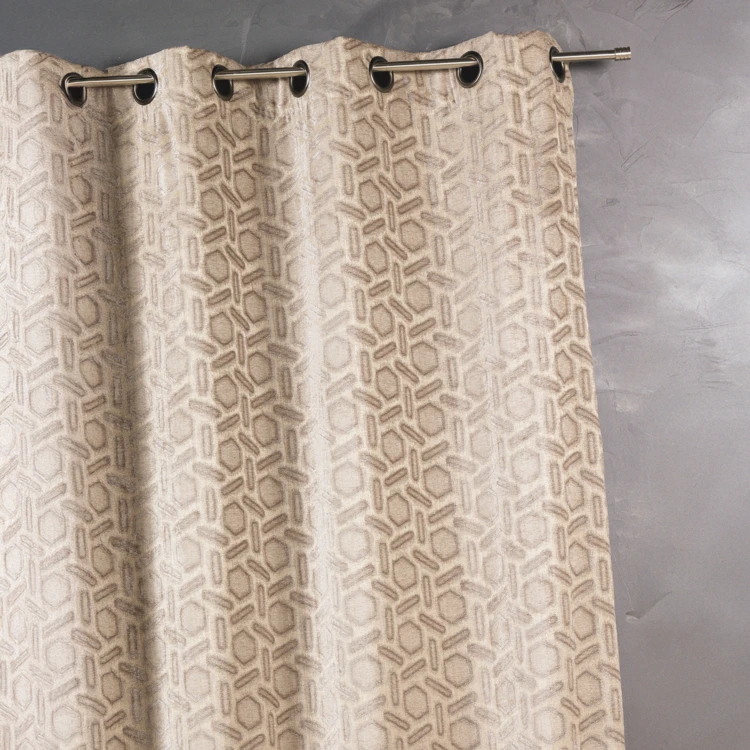 Cortina jacquard estampado diseño
