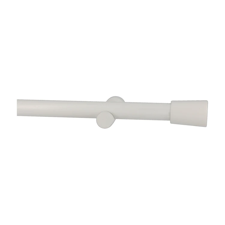 Kit tringle à rideaux en bois avec embout conique D28mm