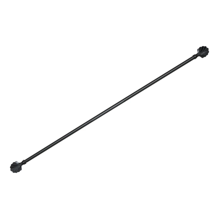 Kit tringle à rideaux extensible avec embout éventail en métal