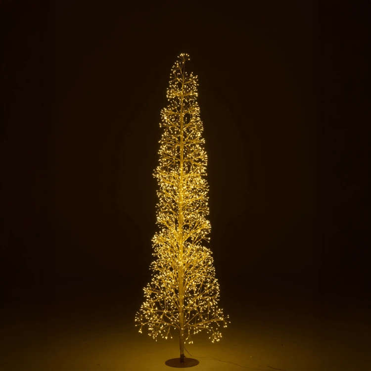ARBRE LED LUMIÈRES BLANC CHAUD FER NOIR EXTRA LARGE