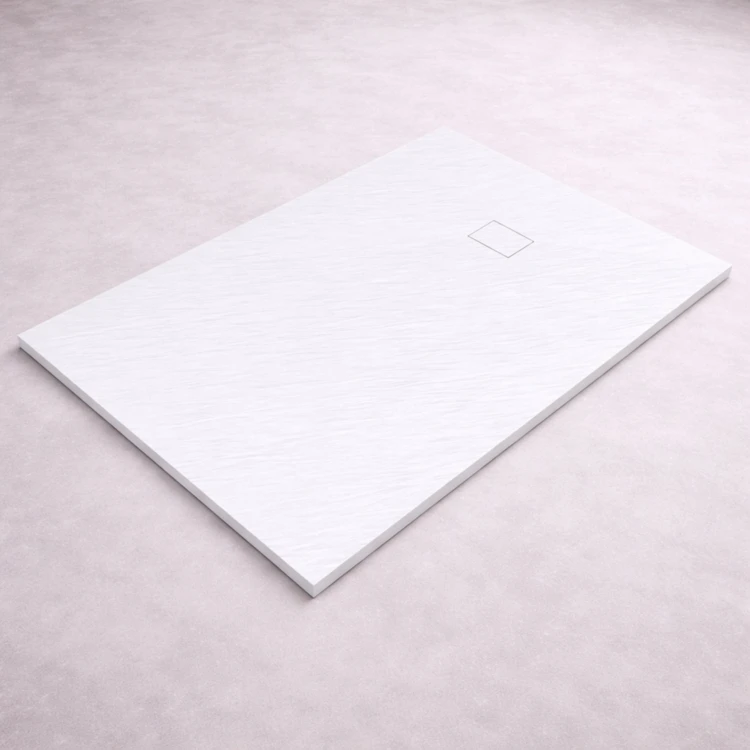 Receveur en résine effet pierre